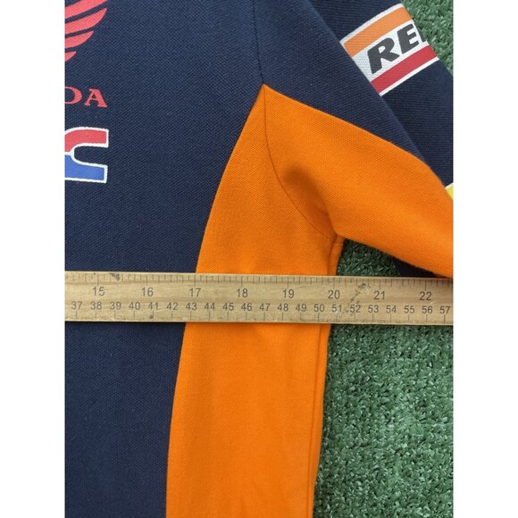 Official 93 Repsol Honda Team Blue Orange Polo Shirt 22 18502 Size XL youth - Picture 7 of 12